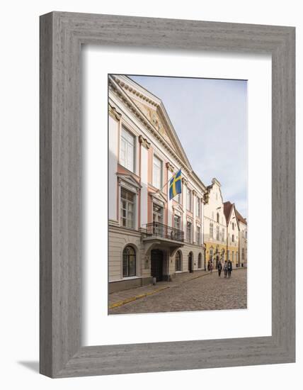 Pikk Street, Old Town, Tallinn, Estonia, Europe-Ben Pipe-Framed Photographic Print