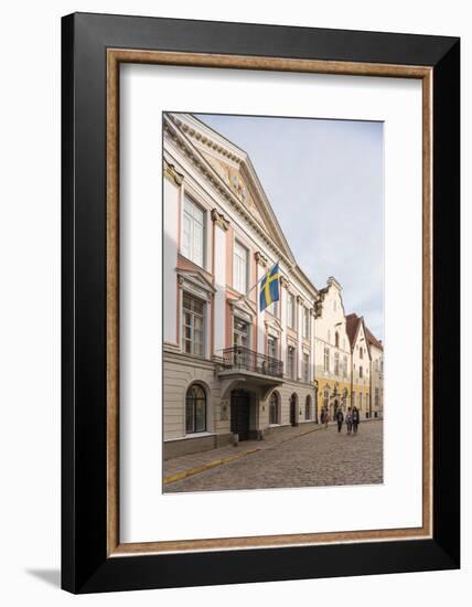 Pikk Street, Old Town, Tallinn, Estonia, Europe-Ben Pipe-Framed Photographic Print