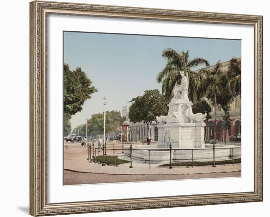 Pila De La India, Havana-William Henry Jackson-Framed Photo