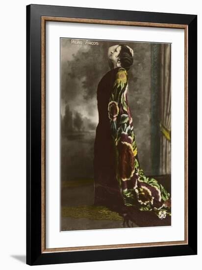 Pilar Arcos, Mexican Actress-null-Framed Art Print