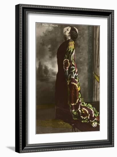 Pilar Arcos, Mexican Actress-null-Framed Art Print