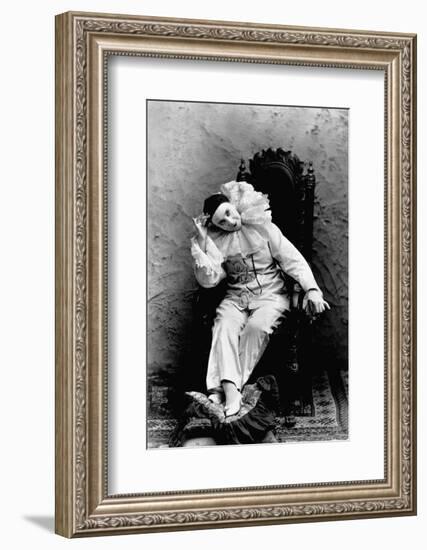 Pilar Morin in Clown Costume-B.j. Falk-Framed Photographic Print