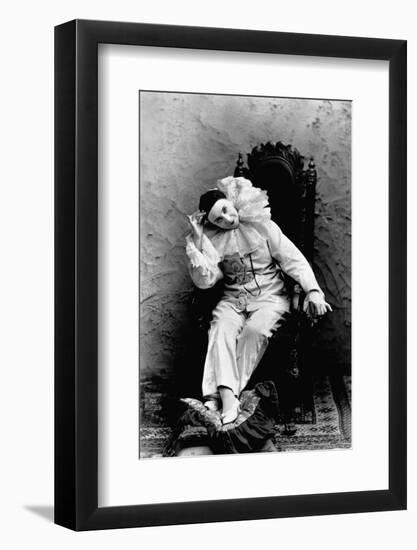 Pilar Morin in Clown Costume-B.j. Falk-Framed Photographic Print