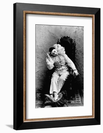 Pilar Morin in Clown Costume-B.j. Falk-Framed Photographic Print