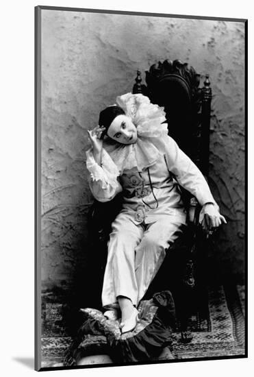 Pilar Morin in Clown Costume-B.j. Falk-Mounted Photographic Print