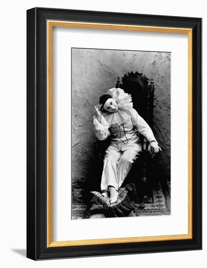 Pilar Morin in Clown Costume-B.j. Falk-Framed Photographic Print