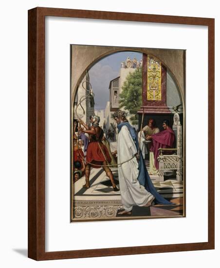 Pilate Delivering Christ to the People-Christen Dalsgaard-Framed Giclee Print