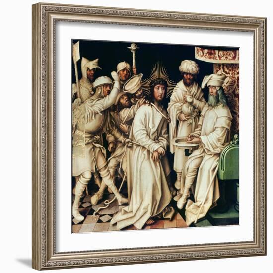 Pilate Washing His Hands, Left Panel from a Triptych, 1496-Hans Holbein the Elder-Framed Giclee Print