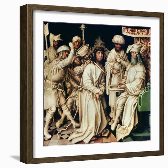 Pilate Washing His Hands, Left Panel from a Triptych, 1496-Hans Holbein the Elder-Framed Giclee Print