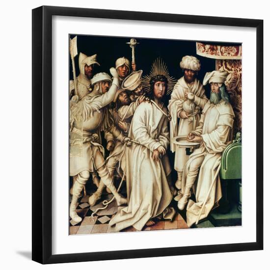 Pilate Washing His Hands, Left Panel from a Triptych, 1496-Hans Holbein the Elder-Framed Giclee Print