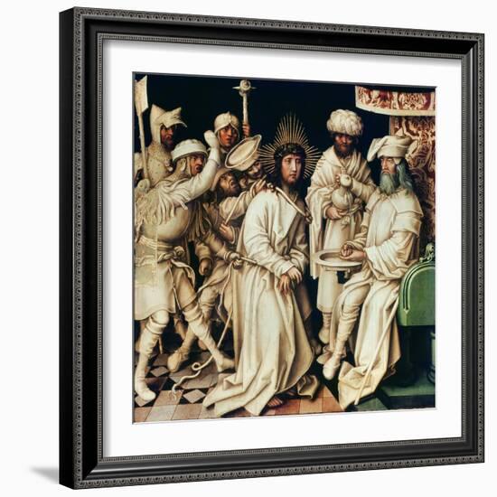 Pilate Washing His Hands, Left Panel from a Triptych, 1496-Hans Holbein the Elder-Framed Giclee Print