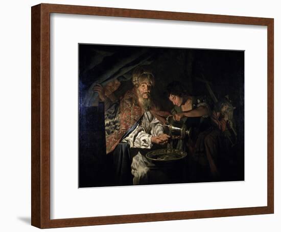 Pilate Washing His Hands-Matthias Stom-Framed Giclee Print