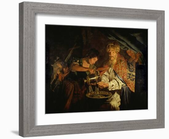 Pilate Washing His Hands-Matthias Stomer-Framed Giclee Print