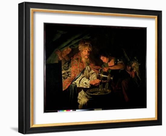 Pilate Washing His Hands-Matthias Stomer-Framed Giclee Print