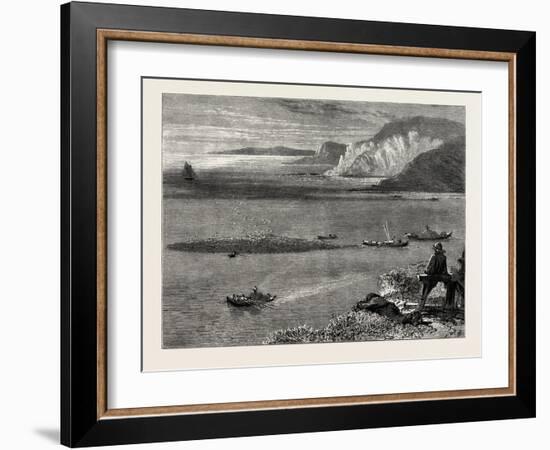 Pilchard Fishing of the Lizard, the South Coast, UK, 19th Century-null-Framed Giclee Print