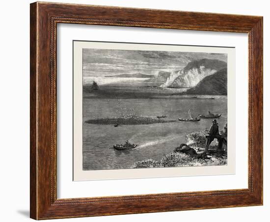 Pilchard Fishing Off the Lizard, UK-null-Framed Giclee Print