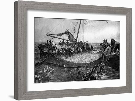 Pilchards, 1900-Charles Napier Hemy-Framed Giclee Print