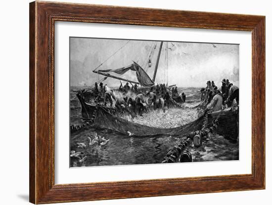 Pilchards, 1900-Charles Napier Hemy-Framed Giclee Print