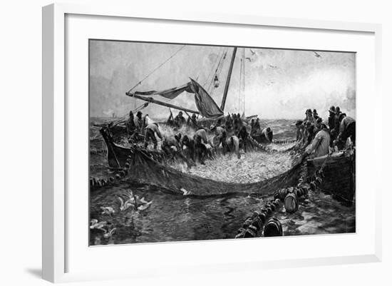 Pilchards, 1900-Charles Napier Hemy-Framed Giclee Print