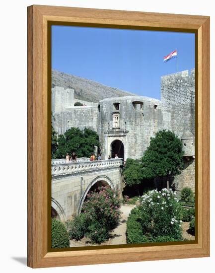 Pile Gate, Dubrovnik, Croatia-Peter Thompson-Framed Premier Image Canvas