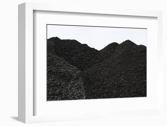 Pile of Dirt and Rock at Road Construction Site-Thomas Northcut-Framed Photographic Print