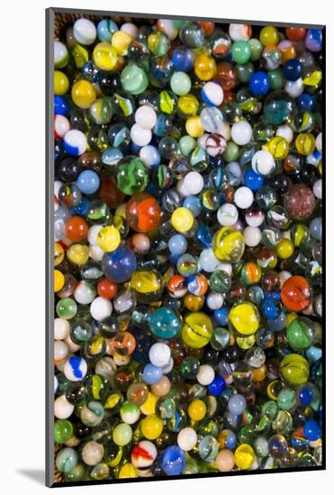 Pile of glass marbles, Williamsburg, Brooklyn, New York, Usa.-Julien McRoberts-Mounted Photographic Print