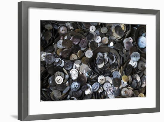 Pile of Old Buttons, New York City, New York, USA-Julien McRoberts-Framed Photographic Print