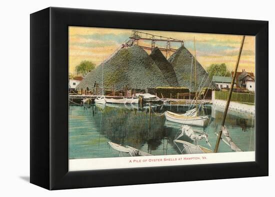 Pile of Oyster Shells, Hampton, Virginia-null-Framed Stretched Canvas