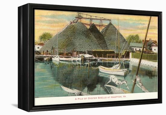 Pile of Oyster Shells, Hampton, Virginia-null-Framed Stretched Canvas