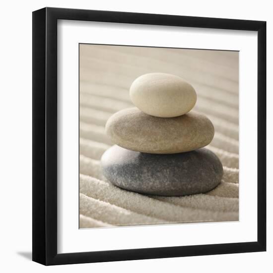 Pile of Pebbles-Gregor Schuster-Framed Art Print