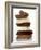 Pile of Pieces of White and Dark Chocolate-Eising Studio Food Photo and Video-Framed Photographic Print