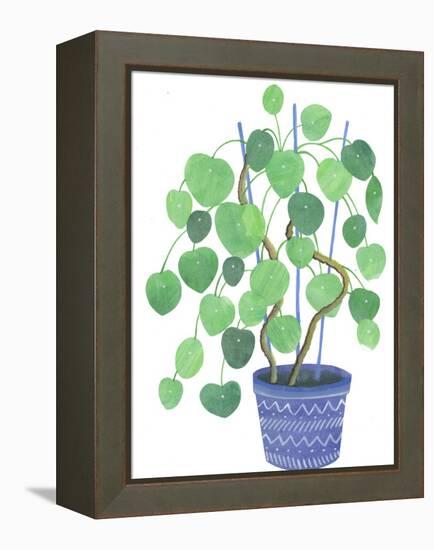 Pilea Plant-Elizabeth Rider-Framed Premier Image Canvas