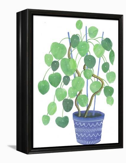 Pilea Plant-Elizabeth Rider-Framed Premier Image Canvas