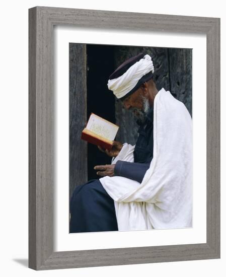 Pilgrim at the Easter Festival, Axoum, Ethiopia, Africa-J P De Manne-Framed Photographic Print