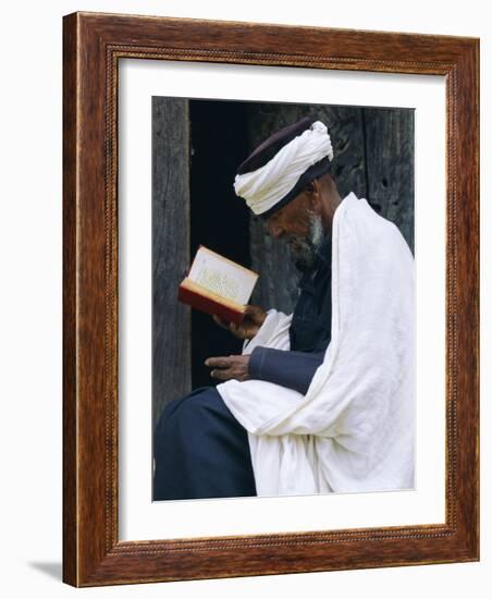 Pilgrim at the Easter Festival, Axoum, Ethiopia, Africa-J P De Manne-Framed Photographic Print