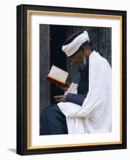 Pilgrim at the Easter Festival, Axoum, Ethiopia, Africa-J P De Manne-Framed Photographic Print