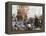 Pilgrim Fathers Boarding the Mayflower-null-Framed Premier Image Canvas