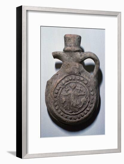 Pilgrim flask for the shrine of St Menas, 6th century-Unknown-Framed Giclee Print