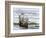 Pilgrim Landing Party from the Mayflower in Plymouth Harbor-null-Framed Giclee Print