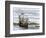 Pilgrim Landing Party from the Mayflower in Plymouth Harbor-null-Framed Giclee Print