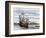 Pilgrim Landing Party from the Mayflower in Plymouth Harbor-null-Framed Giclee Print