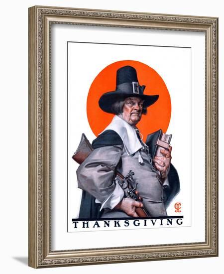 "Pilgrim,"November 29, 1924-Joseph Christian Leyendecker-Framed Giclee Print