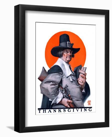 "Pilgrim,"November 29, 1924-Joseph Christian Leyendecker-Framed Giclee Print