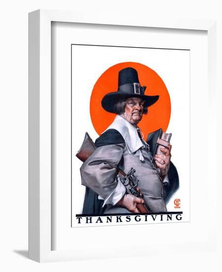 "Pilgrim,"November 29, 1924-Joseph Christian Leyendecker-Framed Giclee Print