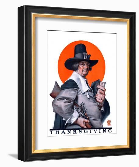 "Pilgrim,"November 29, 1924-Joseph Christian Leyendecker-Framed Giclee Print