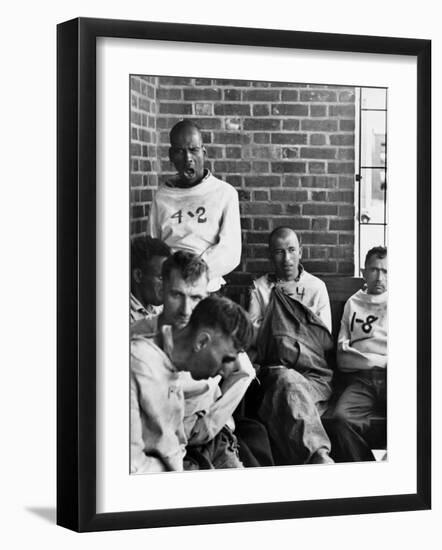 Pilgrim State Hospital Inmates-Alfred Eisenstaedt-Framed Photographic Print