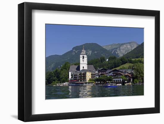 Pilgrimage Church and Hotel Weisses Roessl, St. Wolfgang, Lake Wolfgang, Salzkammergut, Upper Austr-Hans-Peter Merten-Framed Photographic Print