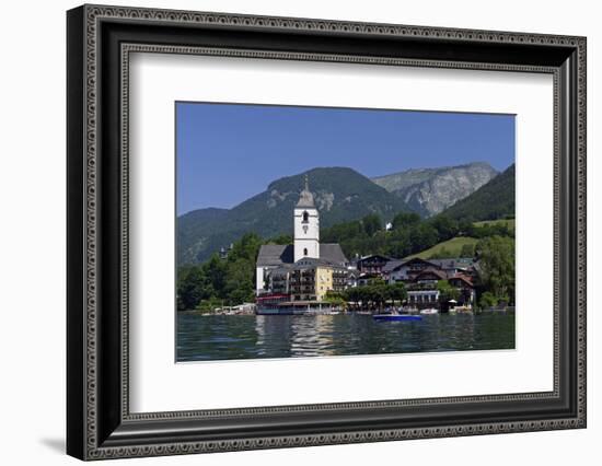 Pilgrimage Church and Hotel Weisses Roessl, St. Wolfgang, Lake Wolfgang, Salzkammergut, Upper Austr-Hans-Peter Merten-Framed Photographic Print