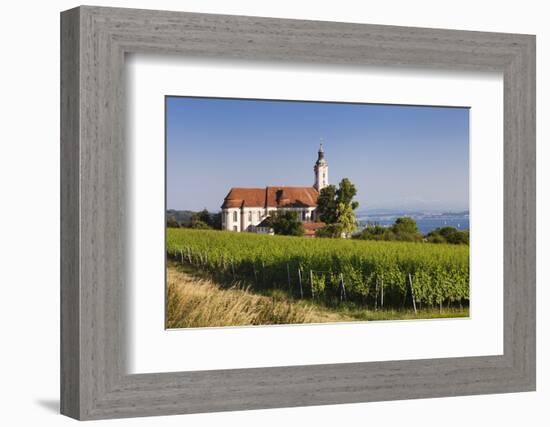 Pilgrimage Church of Birnau Abbey and Vineyards-Markus Lange-Framed Photographic Print