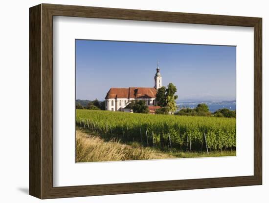 Pilgrimage Church of Birnau Abbey and Vineyards-Markus Lange-Framed Photographic Print